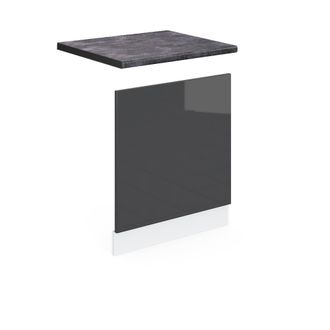 Vicco Panel Frontal R-line, Antracita Alto Brillo, 60 Cm, Et Antracita