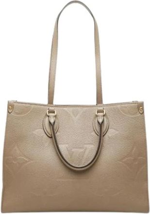 Louis Vuitton Pre-owned Vintage Tote Bag - Dames - Vintage Shopper - Beige - ONE Size - Leer - Vintage
