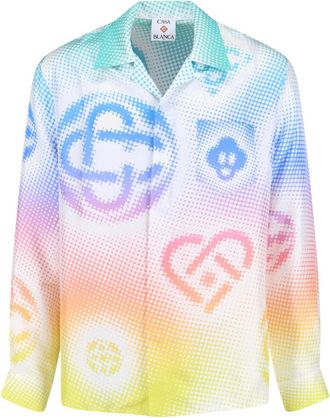 Casablanca Halftone Logo Shirt Multicolor