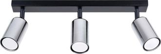 Sollux Lighting Design Deckenlampe Winx 3-Flammig (linear), Chrom