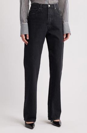 Frame Denim The Vertical High Waist Relaxed Straight Leg Jeans in Death Valley at Nordstrom Rack, Size 33