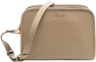 Liu Jo Tassen, Dames, Bruin, ONE Size, Schoudertas met ritssluiting