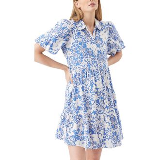 Ripe Nahla Linen Dress in Royal /White at Nordstrom, Size Xx-Large Au