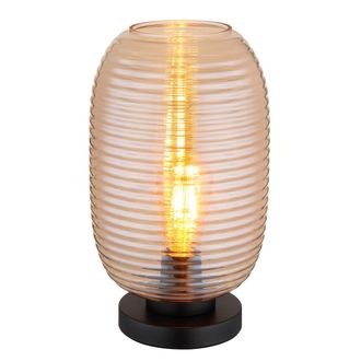 Globo Lighting Globo - L&aacute;mpara De Mesa - Jefrey - &Aacute;mbar - Vidrio - &Oslash; 20cm - E27