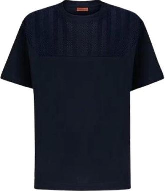 Missoni Heren, Tops, Blauw, Maat: M