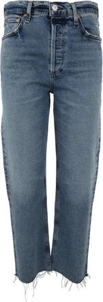Citizens Of Humanity Wijde rechte jeans in indigo - Dames - Regular Fit Jeans - Blauw - W25 - Katoen - Jeans