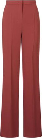 Max Mara Eliseo Wide Broeken - Dames - Wijde Broeken - Rood - S - Broeken