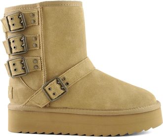 Colors Of California Biker Platform Boot - Dames - Winterlaarzen - Bruin - 36 EU - Schoenen