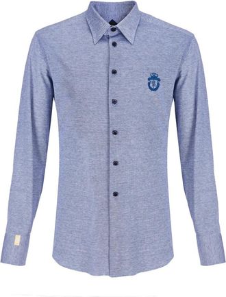Billionaire Boys Club Milano Shirt - Heren - Casual Overhemden - Blauw - XS - Katoen - Overhemden