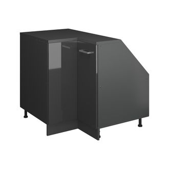 Vicco Armario Para Techo Inclinado Armario De Esquina Rion, Antracita Alto Brillo, 75.6 X 81.6 Cm Con 1 Puerta, Carcasa Del Armario 60 Cm De Profundidad, Vi