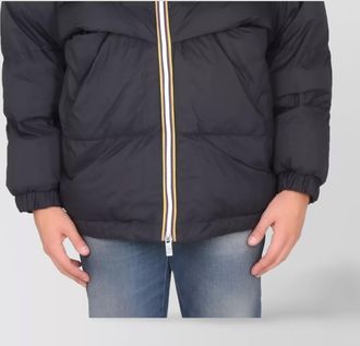 K-Way hooded quilted puffer jacket with side pockets