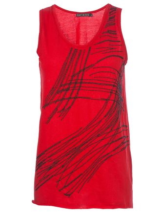 Peachoo+Krejberg sleeveless top - women - Cotton - M - Red