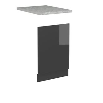 Vicco Frontal Para Lavavajillas R-line, Antracita Alto Brillo, 45 Cm, Et M&aacute;rmol