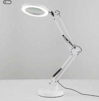 OEM Lente DIngrandimento Con Luce, 3 Modalit&agrave; Di Colore, 10 Livelli Di Luminosit&agrave; Regolabili, Lampada Da Scrivania Con Lente DIngrandimento