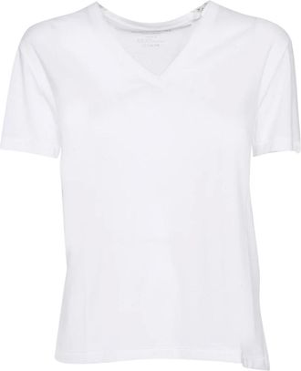 Majestic Filatures Majestic Filatures, T-Shirts, female, White, Size: XL T-Shirt Scollo a V