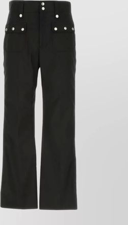 Gucci nylon pant with wide-leg design