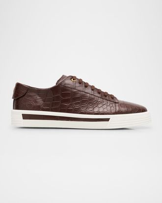 Stefano Ricci Men & apos;s Crocodile Leather Sneakers