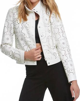 Elliott Lauren Cut It Out Jacket In White