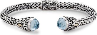 Samuel B. Sterling Silver Bangle in Blue at Nordstrom Rack