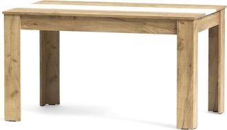 Home Heavenly Mesa comedor fija para 6 comensales de 140 cm en color oak gold blanco
