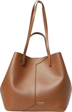 Emporio Armani 24/7 M Tote Bag - Dames - Shoppers - Bruin - ONE Size - Leer - Tassen