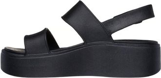 Skechers Womens Platform Sandal Wedge Sandals, black, 3 UK