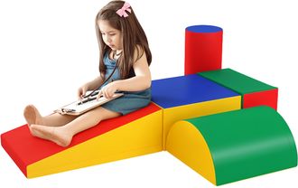 OEM Juego De 5 Bloques De Espuma Para Ni&ntilde;os Bloques De Psicomotricidad Figuras De Construcci&oacute;n Multicolor
