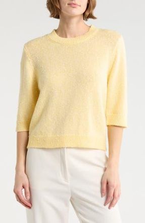 Nanette Lepore Slubbed Sweater in Heather Daffodil at Nordstrom Rack, Size X-Large