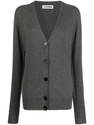 Jil Sander Cardigan con bottoni - Grigio