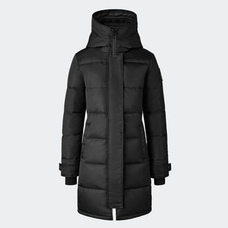 Canada Goose Shelburne Performance Satin Parka (Women, Black, XXL)