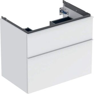 Keramag Geberit Icon Mueble Bajo Lavabo, 2 Cajones, 74x61,5x47,6 Cm