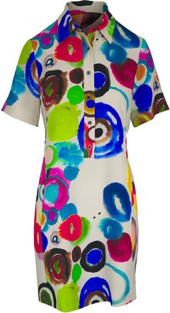 Libertine - Libertine Abito corto con stampa sul colletto - Bianco