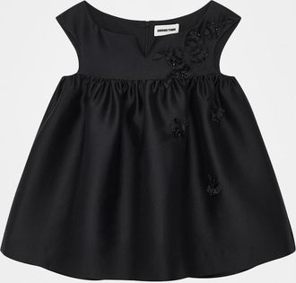 Shushu/Tong Beaded Satin Babydoll Top