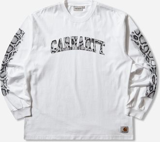 Carhartt Work in Progress Men s Camo Snake Longsleeve T-Shirt White