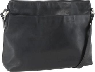 Chanel Pre-owned Cross Body Bags, female, Black, Size: ONE SIZE Pre-owned Leather Cross Body Bag