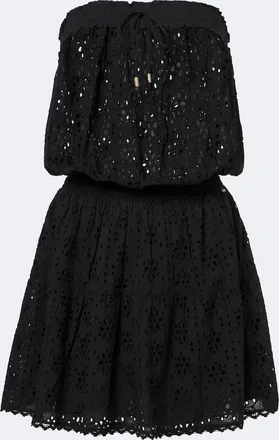Melissa Odabash Colette broderie anglaise cotton minidress
