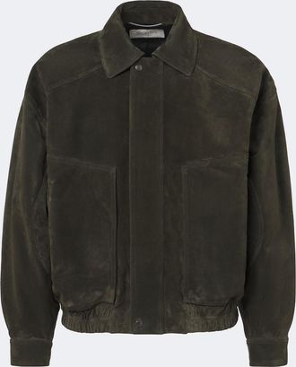 Saint Laurent Giacca in suede