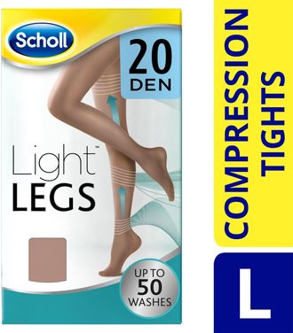 Scholl Light Legs 20 Den Nude Large Compression Tights