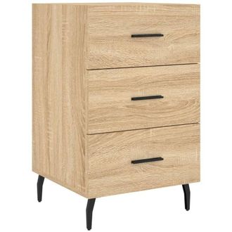 vidaXL Bedside Cabinet Sonoma Oak 40x40x66 cm Engineered Wood Vidaxl
