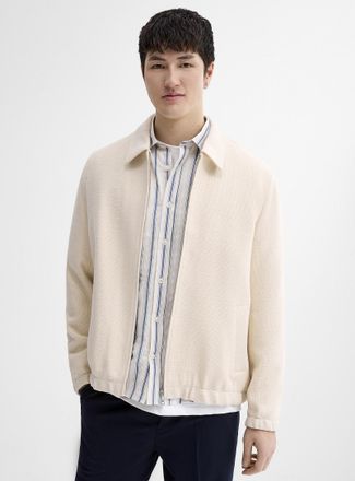 Lindbergh Mens Tweed-like knit jacket