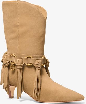 Michael Kors Daniela Fringe Suede Boot