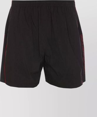 Balenciaga piping contrast elasticized waist zip pockets