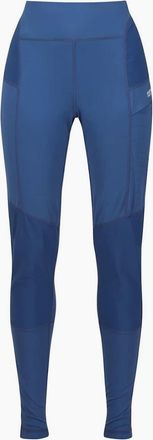 Regatta Womens Gravaletechl Solid Patterned High Rise Leggings - Blue - Size: 14/30in