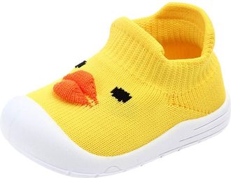 Generic Baby Mesh Soft Boys Girls Sole Infant Toddler Shoes Sport Baby Shoes High Shoes Toddler Boys (Yellow, 12-15 Months)