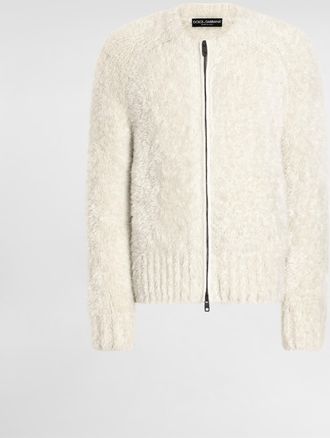Dolce & Gabbana Alpaca Blend Pullover - Man Sweaters And Cardigans White 44