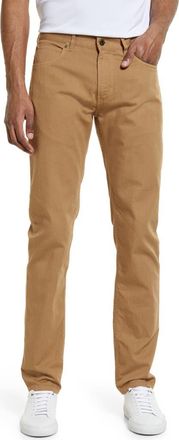 Billy Reid Cotton & Linen Blend Pants in Dark Tan at Nordstrom, Size 38 X R
