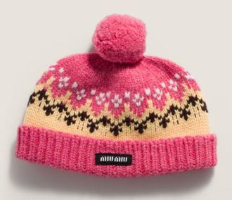 Miu Miu Cappelli Wool Fairisle F.3