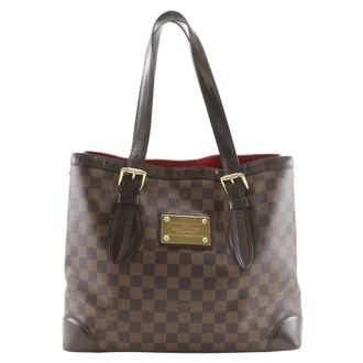 Louis Vuitton Brown Damier Canvas Tote Bag (Pre-Owned)