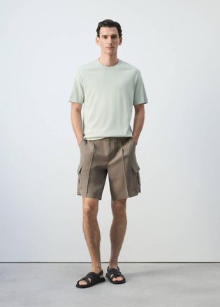 Mango T-shirt regular-fit 200 gsm verde pastello - Uomo - XXL - MANGO MAN