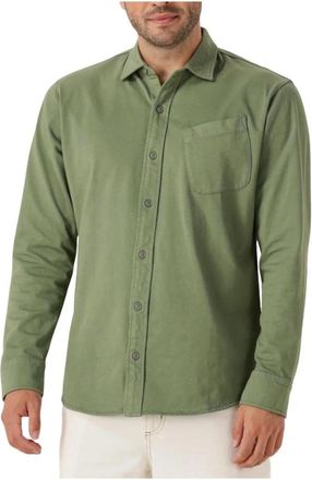 Butcher of Blue Overhemden, Heren, Groen, M, Groen Jersey Overhemd voor Heren